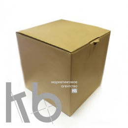 Коробка для кружки БУРАЯ 10х10х10см